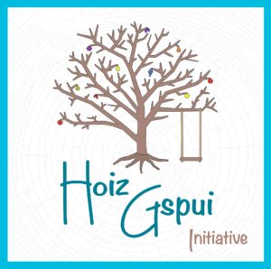 Logo der Initiative HoizGspui mit Text
